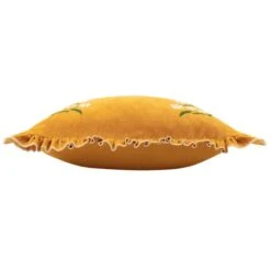 Furn. Daisy Frill Cotton Square Cushion -Home Decor Shop 30918613 alt02