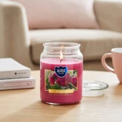 Peony Jar Candle -Home Decor Shop 30923280