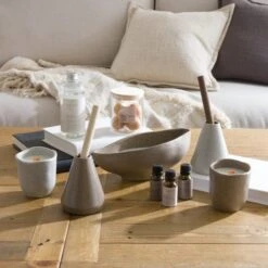 Sea Salt & Rosemary Ceramic Multi Wick Candle -Home Decor Shop 30923416 alt05