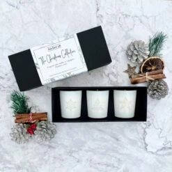 Atelier 38 Christmas Spice, Christmas Tree, & White Christmas Soy Candle Gift Set