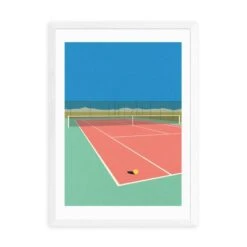 East End Prints Tennis Court In The Desert Print By Rosi Feist -Home Decor Shop 30925406 alt01