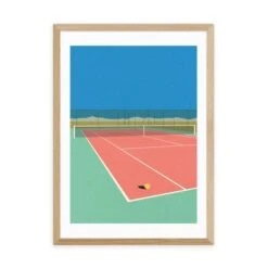 East End Prints Tennis Court In The Desert Print By Rosi Feist -Home Decor Shop 30925409 alt01