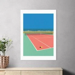 East End Prints Tennis Court In The Desert Print By Rosi Feist