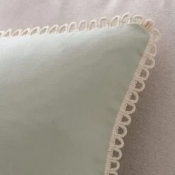 Scalloped Edge Cotton Square Cushion Cover -Home Decor Shop 30927280 alt04