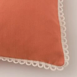 Scalloped Edge Cotton Square Cushion Cover -Home Decor Shop 30927452 alt03