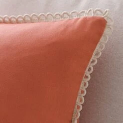 Scalloped Edge Cotton Square Cushion Cover -Home Decor Shop 30927452 alt04