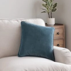 Clara Cotton Velvet Square Cushion 29 Clara Cotton Velvet Square Cushion -Home Decor Shop 30927456