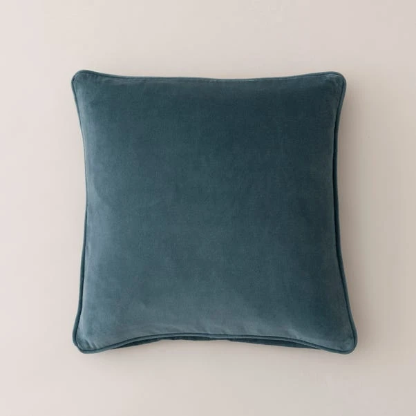 Clara Cotton Velvet Square Cushion 11 Clara Cotton Velvet Square Cushion - Image 11