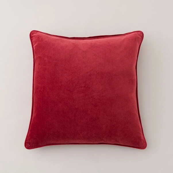 Clara Cotton Velvet Square Cushion 6 Clara Cotton Velvet Square Cushion - Image 6