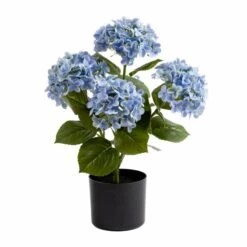 Artificial Real Touch Hydrangea In Black Plant Pot 5 Artificial Real Touch Hydrangea In Black Plant Pot -Home Decor Shop 30927772 alt02