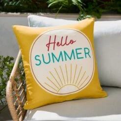 Pack Of 3 Sunbeam Outdoor Square Cushion Covers 6 Pack Of 3 Sunbeam Outdoor Square Cushion Covers -Home Decor Shop 30927791 alt02