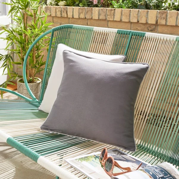 Pack Of 2 Grey Outdoor Square Cushion Covers 1 Pack Of 2 Grey Outdoor Square Cushion Covers