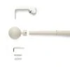 Globe Extendable Metal Eyelet Curtain Pole