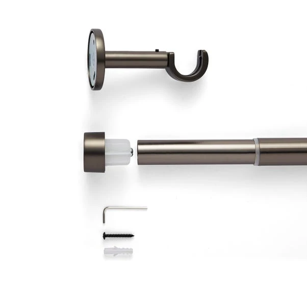 Trinity Extendable Metal Eyelet Curtain Pole 18 Trinity Extendable Metal Eyelet Curtain Pole - Image 18