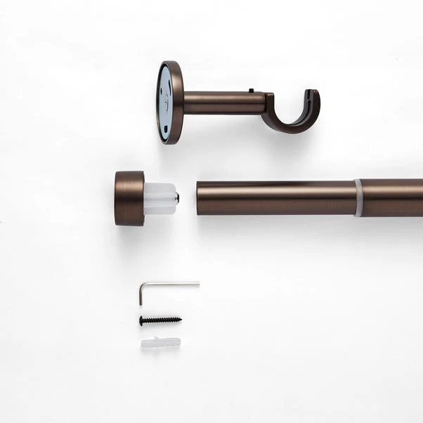 Trinity Extendable Metal Eyelet Curtain Pole 6 Trinity Extendable Metal Eyelet Curtain Pole - Image 6