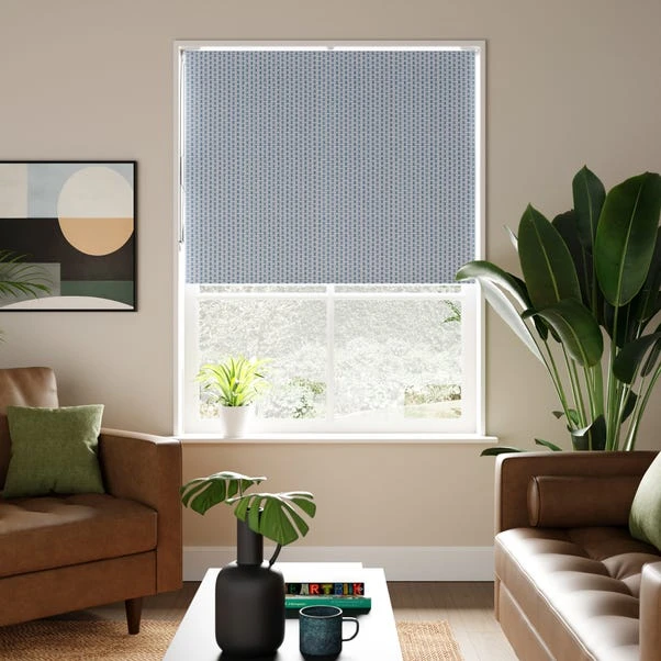 Aven Navy Blackout Roller Blind 1 Aven Navy Blackout Roller Blind