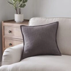 Westcott Cotton Velvet Slub Square Cushion 32 Westcott Cotton Velvet Slub Square Cushion -Home Decor Shop 30931367