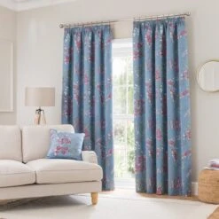 Trailing Wisteria Blackout Pencil Pleat Curtain -Home Decor Shop 30931675 alt01