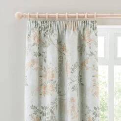 Trailing Wisteria Blackout Pencil Pleat Curtain -Home Decor Shop 30931676