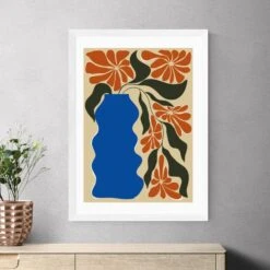 East End Prints Tropical Flower Pot By Miho Art Studio -Home Decor Shop 30932769