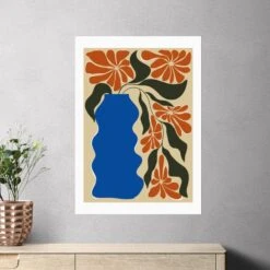 East End Prints Tropical Flower Pot By Miho Art Studio -Home Decor Shop 30932770