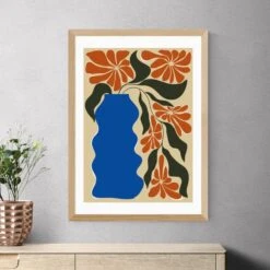 East End Prints Tropical Flower Pot By Miho Art Studio -Home Decor Shop 30932776