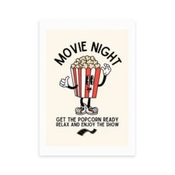 East End Prints Movie Night Popcorn By Mother & Sun Studio -Home Decor Shop 30932790 alt01