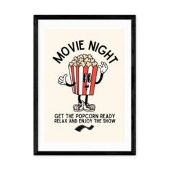 East End Prints Movie Night Popcorn By Mother & Sun Studio -Home Decor Shop 30932791 alt01