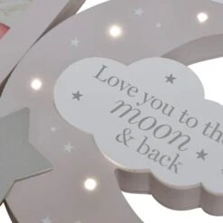 Bambino Love You To The Moon Grey Light Up Photo Frame -Home Decor Shop 30932931 alt02