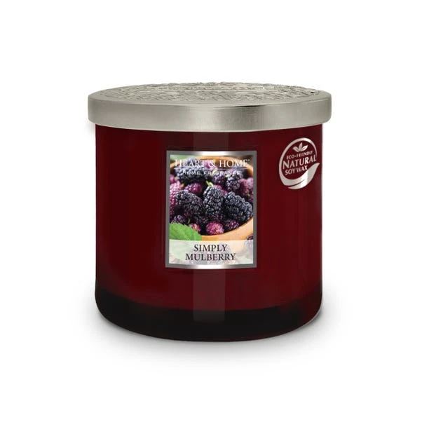 Heart And Home Ellipse Simply Mulberry Multi Wick Candle 2 Heart And Home Ellipse Simply Mulberry Multi Wick Candle - Image 2