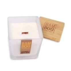 Heart And Home Bamboo Cedarwood & White Musk Jar Candle -Home Decor Shop 30933032 alt02