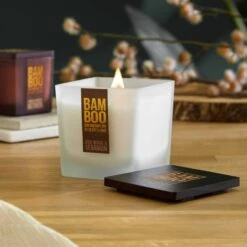 Heart And Home Bamboo Oudwood & Geranium Jar Candle