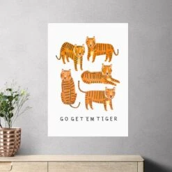 East End Prints Go Tiger Print By Darcie Olley 28 East End Prints Go Tiger Print By Darcie Olley -Home Decor Shop 30933559