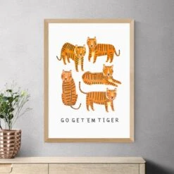 East End Prints Go Tiger Print By Darcie Olley 24 East End Prints Go Tiger Print By Darcie Olley -Home Decor Shop 30933561