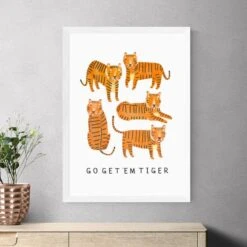 East End Prints Go Tiger Print By Darcie Olley 22 East End Prints Go Tiger Print By Darcie Olley -Home Decor Shop 30933562