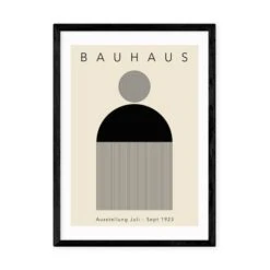 East End Prints Black Minimal Bauhaus Print By Luxe Poster Co -Home Decor Shop 30933669 alt01