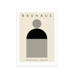 East End Prints Black Minimal Bauhaus Print By Luxe Poster Co -Home Decor Shop 30933672 alt01