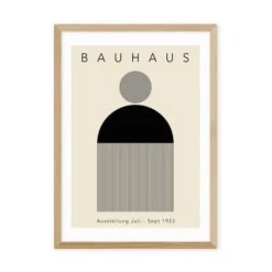 East End Prints Black Minimal Bauhaus Print By Luxe Poster Co -Home Decor Shop 30933674 alt01