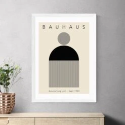 East End Prints Black Minimal Bauhaus Print By Luxe Poster Co -Home Decor Shop 30933675