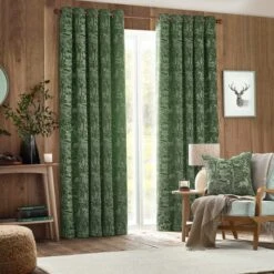 Winter Woods Emerald Eyelet Curtains -Home Decor Shop 30935336 alt01