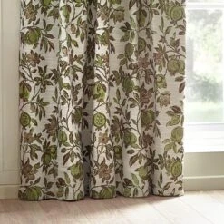 Pomegranate Green Pencil Pleat Curtains -Home Decor Shop 30935346 alt06