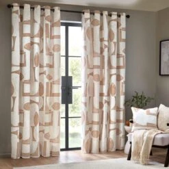 Carro Unlined Clay Eyelet Curtains -Home Decor Shop 30935351 alt01