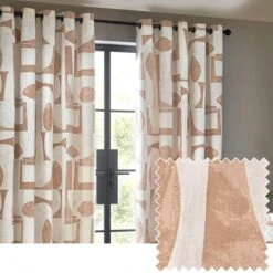 Carro Unlined Clay Eyelet Curtains -Home Decor Shop 30935351 alt05