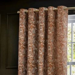 Bengal Amber Eyelet Curtains -Home Decor Shop 30935372