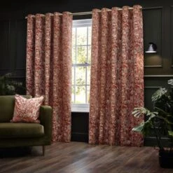 Bengal Amber Eyelet Curtains -Home Decor Shop 30935374 alt01