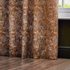 Bengal Amber Eyelet Curtains -Home Decor Shop 30935374 alt06