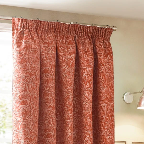 Grantley Brick Pencil Pleat Curtains 6 Grantley Brick Pencil Pleat Curtains - Image 6