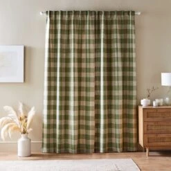 Edited Life Elton Check Unlined Tab Top Curtains -Home Decor Shop 30936853 alt01
