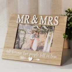 Love Story Mr & Mrs Photo Frame