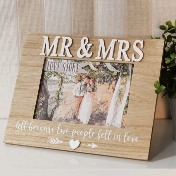 Love Story Mr & Mrs Photo Frame 1 Love Story Mr & Mrs Photo Frame